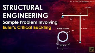 EULER'S CRITICAL BUCKLING Problem SOLVED | STRUCTURAL ENGINEERING | DE LA CRUZ TUTORIALS