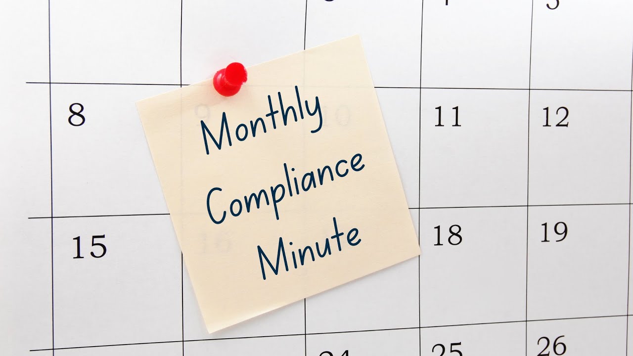 February Monthly Compliance Minute