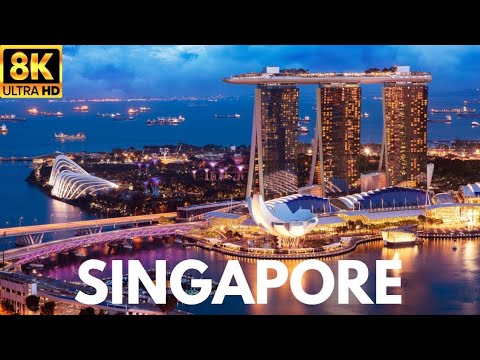 Singapore in 8k beautiful place with relaxing music.👍✌️.
