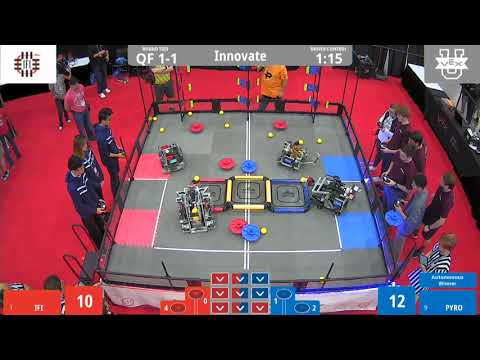 2019 VEXU Innovate QF1, IFI vs PYRO