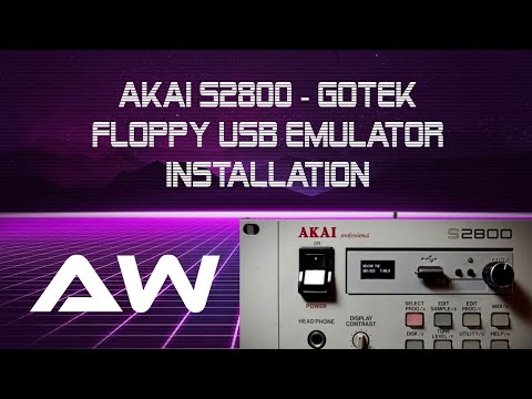 AKAI S2800 - Gotek Floppy USB Emulator Installation #akais2800 #gotekemulator #cpmagneticmedia