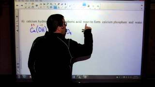 preview picture of video 'Avon Honors Chemistry - Balancing Word (written) Chemical Equations - Even Questions'