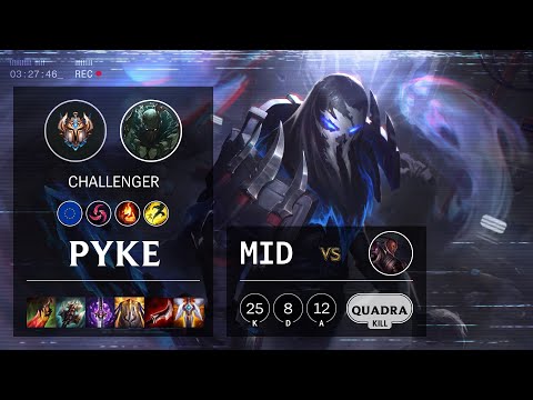 Pyke Mid vs Lucian - EUW Challenger Patch 10.19