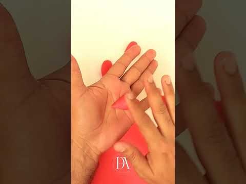 Cómo hacer corazones en fondant sin cortadores @dulcearte.7