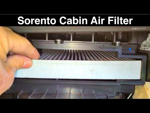 2019 kia sorento Cabin Air Filter Location Replacement