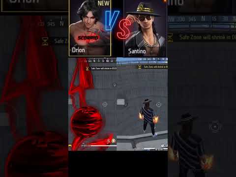 ORION VS SANTINO||😎 #freefire #shorts