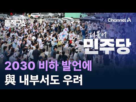 2030 비하 발언에…與 내부서도 우려 / 채널A / 김진의 돌직구쇼