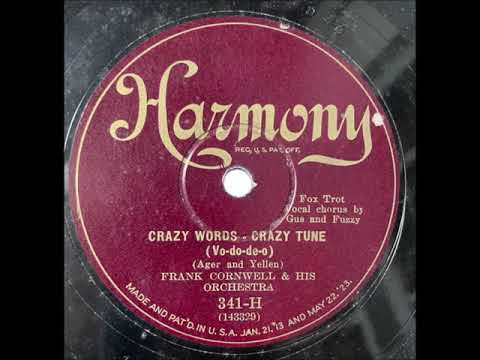 Frank Cornwell & His Orchestra "Crazy Words Crazy Tune" 1927 78 RPM