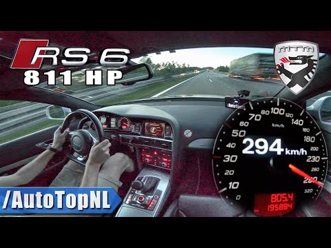 811HP AUDI RS6 C6 5.0 V10 TFSI BiTurbo MTM Tuned on AUTOBAHN by AutoTopNL
