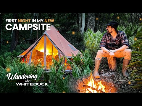 FIRST NIGHT in my NEW CAMPSITE | Wandering with White Duck | Episode 14
