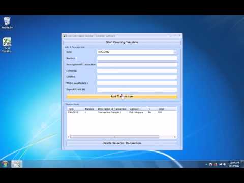 Excel Checkbook Register Template Software