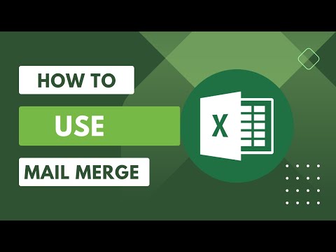 How to Mail Merge Using Word, Excel & Outlook