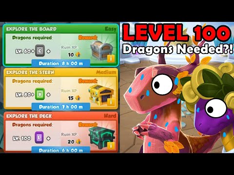 New RUIN EXPLORATION SYSTEM Explained! LEVEL 100 LEGENDARY DRAGONS to Find HARD Chests?!- DML #1430