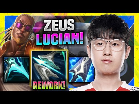 ZEUS TRIES NEW LUCIAN REWORK! - T1 Zeus Plays Lucian Top vs Jayce! | Season 11