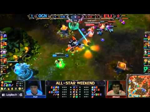 OGN Korea vs EU - inSec turns the fight around as Lee Sin I League of Legends All-Star