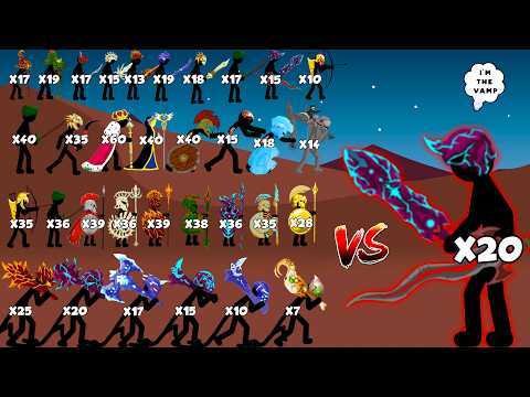 Swordwrath Two Handed Army X20 Vs X999 - Stick War Legacy - Who Will Win?