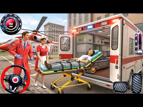 Real New Police Ambulance Rescue Driving 3D Simulator 911 US Emergency Landing 2026 Android Gameplay