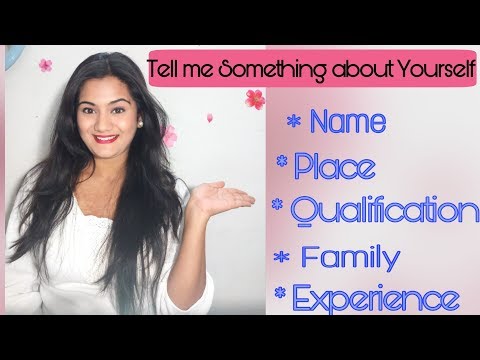How to Answer "Tell me Something about Yourself?" Interview Question (in Hindi) Video