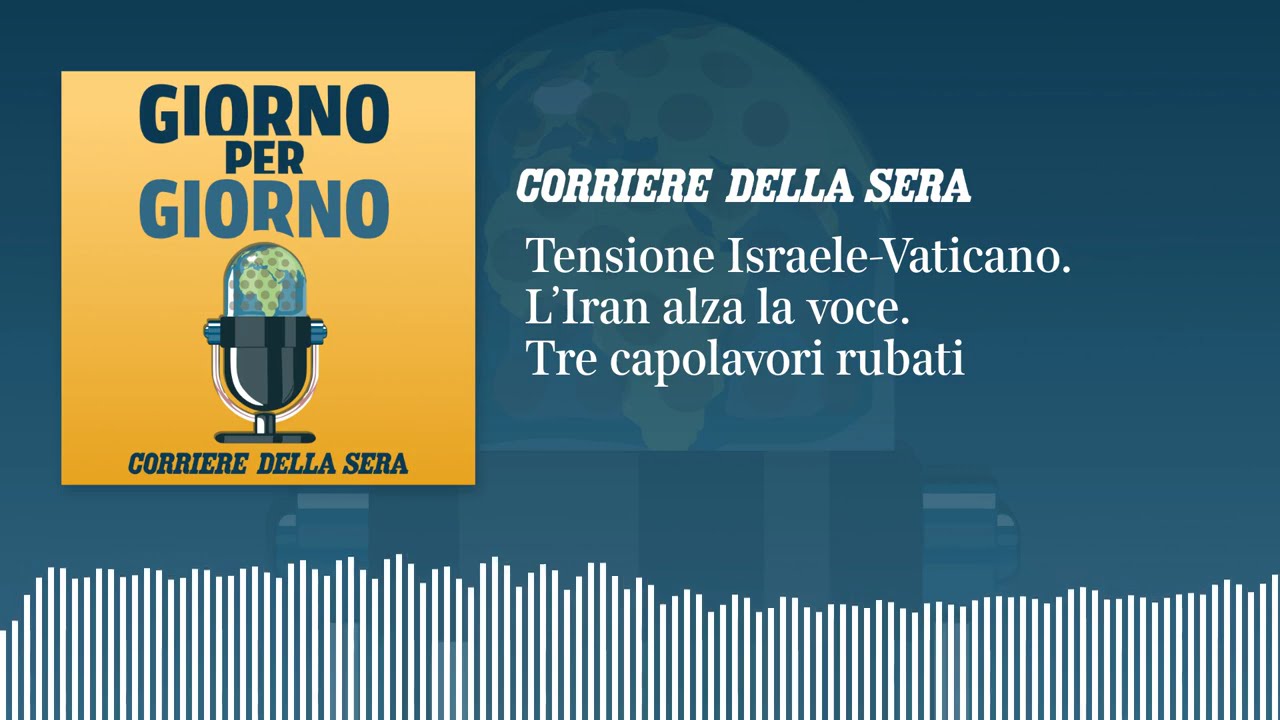 Tensione Israele-Vaticano. L’Iran alza la voce. Tre capolavori rubati | GIORNO PER GIORNO 30/03/2026