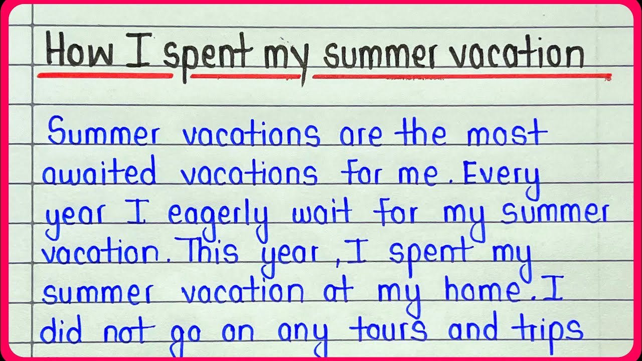 How I Spent My Summer Vacation summary? See Answer EN