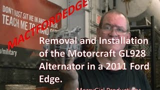 Ford Edge alternator removal and installation 2007 thru 2014