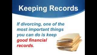 Keep All Financial Records For Divorce in California