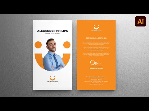 ID Card Design in Adobe Illustrator