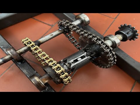 2 MARCHAS CASEIRA COM MATERIAL RECICLADO DE BICICLETA, DIY,  2 GEARS IDEIAS E INVENTOS