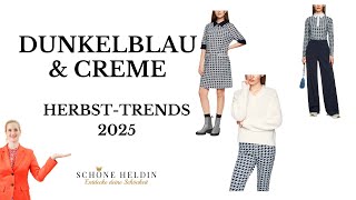 Dunkelblau & Creme kombinieren – so stylst du die Trendteile 2025