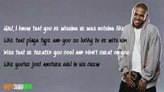 Chris Brown - Ya Man Ain&#39;t Me [LYRIC VIDEO]