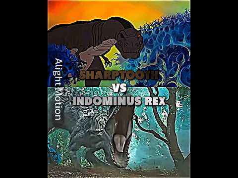 Og Sharptooth vs Indominus Rex#battle #edit #shorts#landbeforetime #jurassicworld