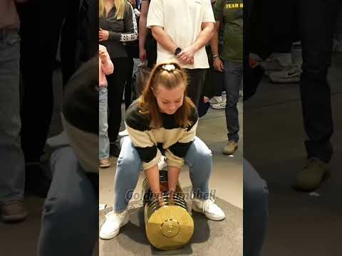 Golden dumbbell challenge #challenge #usa #foryou #viral #power