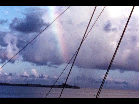 1952 Bermuda Cruise ~ A Rainbow & Shuffleboard on the Queen of Bermuda