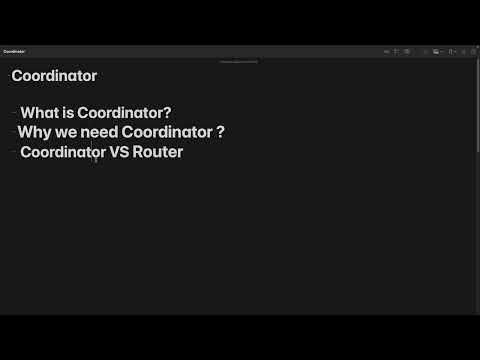 01 - Introduction to Coordinator Pattern