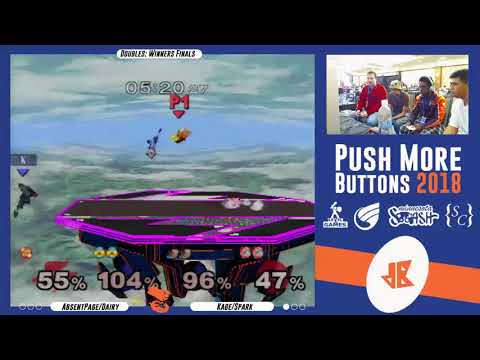 [Melee Doubles WF] Absentpage/Dairy vs Kage/Spark [Push More Buttons 2018]