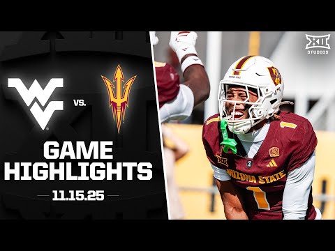 West Virginia vs. Arizona State Game Highlights | 2025 Big 12 Football