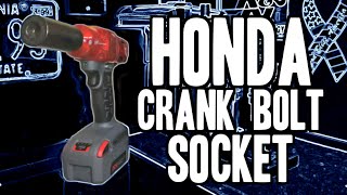LISLE 77080 Honda Crank Bolt Socket (19mm Weighted Harmonic Balancer 1/2 Impact Socket)