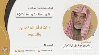 عائشة أمّ المؤمنين والدعوة | فضيلة  الشيخ صالح آل الشيخ image