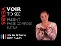 VOIR (TO SEE) Past, Present & Future (French verbs conjugated by Learn French With Alexa)