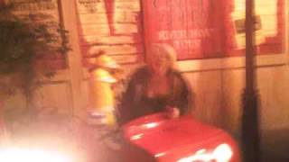 jess in the banana mobile