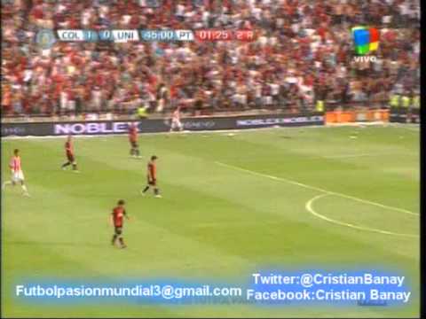 Colon 2 Union 0 Audio Radio Nacional  Torneo Inicial 2012 Los goles (18/11/2012)