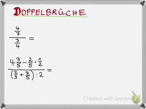 Brüche 29 Doppelbrüche