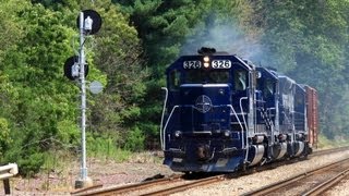 preview picture of video 'HD An Increadibly MASSIVE Pan Am Train Symbol 495ED in Shirley, MA'