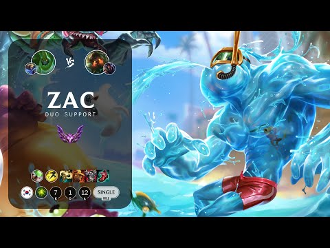 Zac Support vs Nautilus - KR Master Patch 12.23
