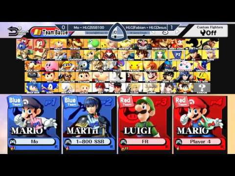 Sm4sh@Mines 50 - Mo + HLG|SSB100 Vs. HLG|Fabian + HLG|Jesus - Doubles Winners Semifinals