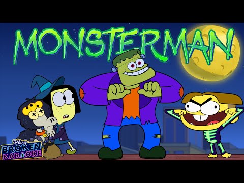 Monster Man Broken Karaoke  | Big City Greens | Disney Channel Animation