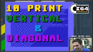 10 PRINT VERTICAL & DIAGONAL | C64