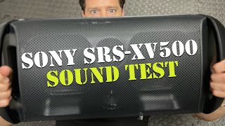 Video thumbnail for Sony SRS-XV500 Wireless Portable Bluetooth Sound Test Review by YO MINUS