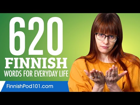620 Finnish Words for Everyday Life - Basic Vocabulary #31