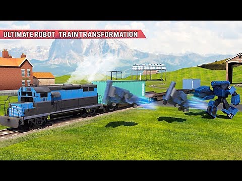 Robo Car Transform: Train Transport Smart Crane 3D - Level 1